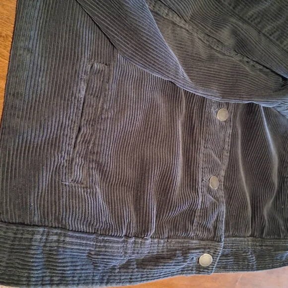 Women's Universal Thread Dark Gray Corduroy Jacket - Picture 7 of 9